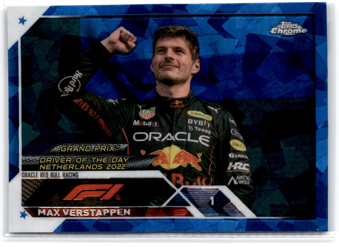 2023-24 Topps Chrome F1 Sapphire Max Verstappen Red Bull