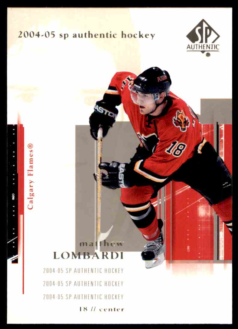 2004-05 Upper Deck SP Authentic UD Matthew Lombardi #15