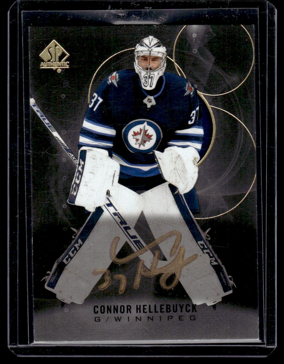 2020-21 SP Authentic Limited Autographs Black Connor Hellebuyck