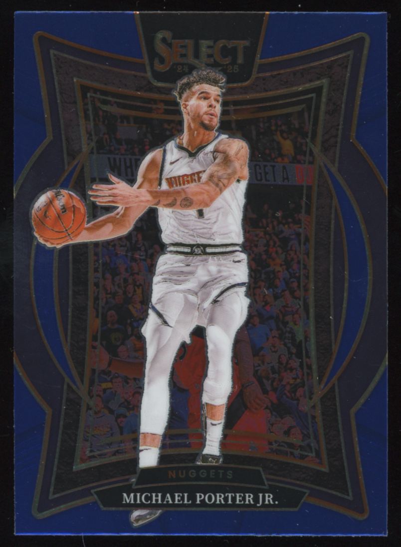 2024-25 Panini Select Blue Michael Porter Jr. #32 on Kronozio