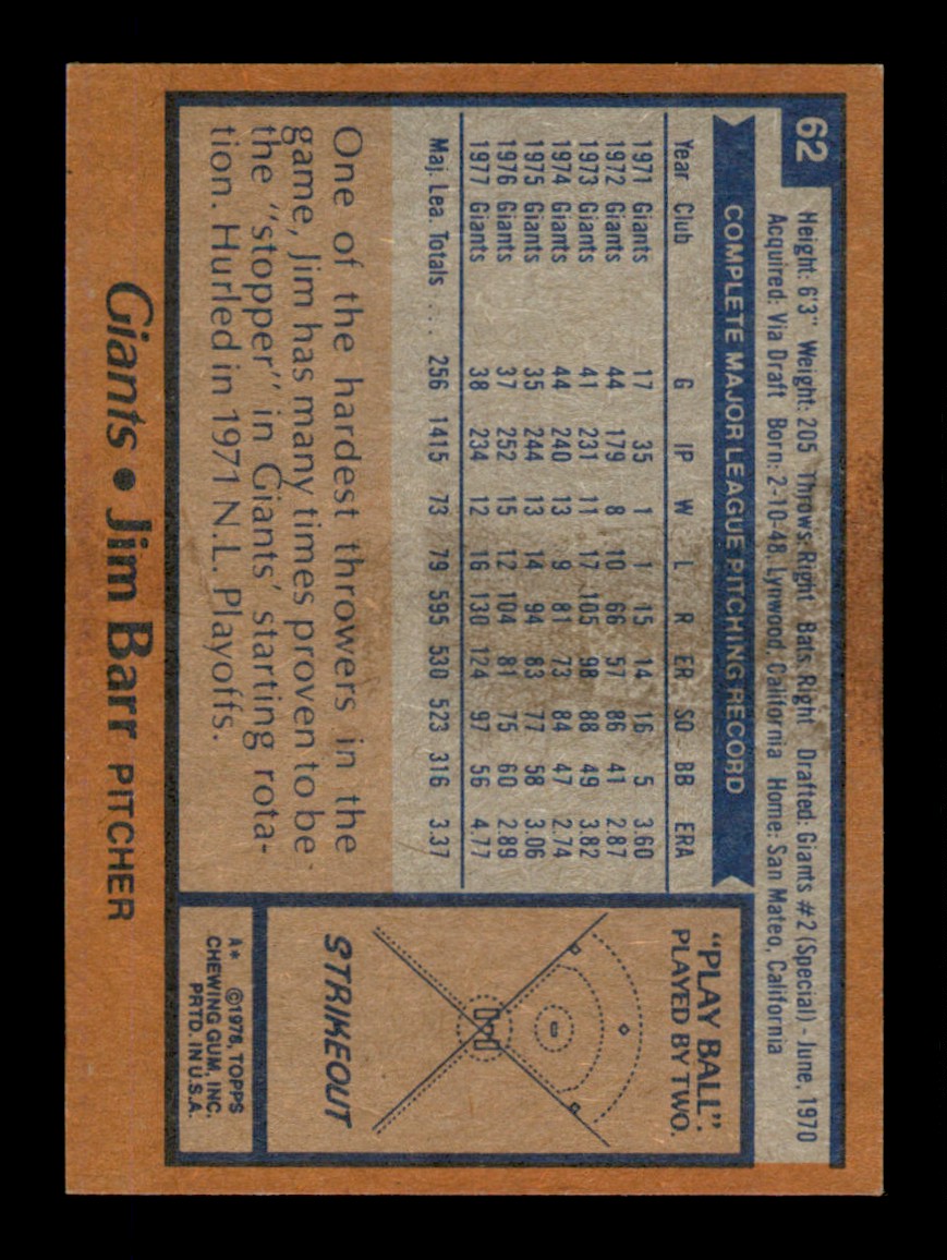 Topps Baseball #1-250 1978 - TÚ ELIGES - Completa tu conjunto - Imagen 124 de 499