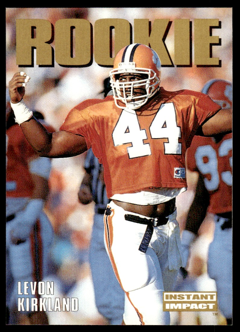 1992 SkyBox Football Card Levon Kirkland Rookie A Pittsburgh