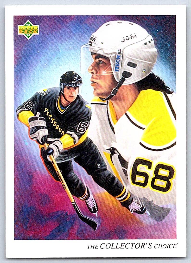 QWER BAWIGE 1st メンシプ　トレカ IDカード 1992-93 Upper Deck Collector's Choice Jaromir Jagr Pittsburgh
