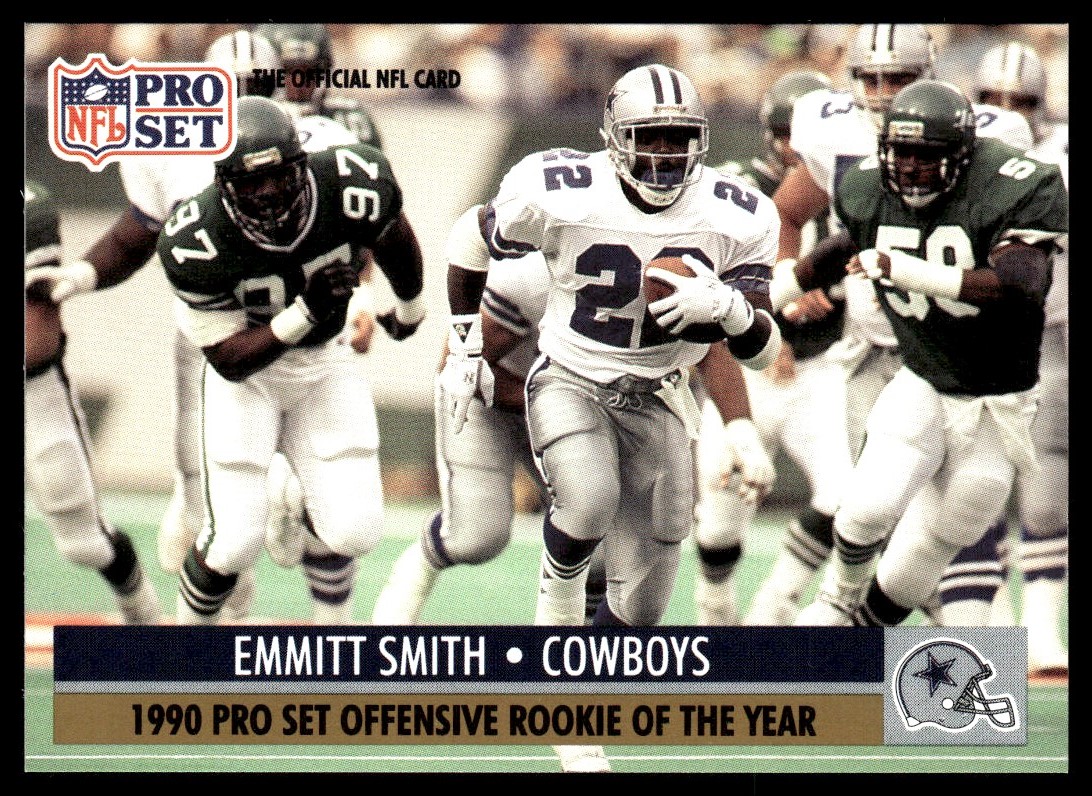 【最終価格】NFL DALLAS COWBOYS EMMITT SMITH 1990 Score Football EMMITT SMITH #1O1T Supplemental Rookie Card