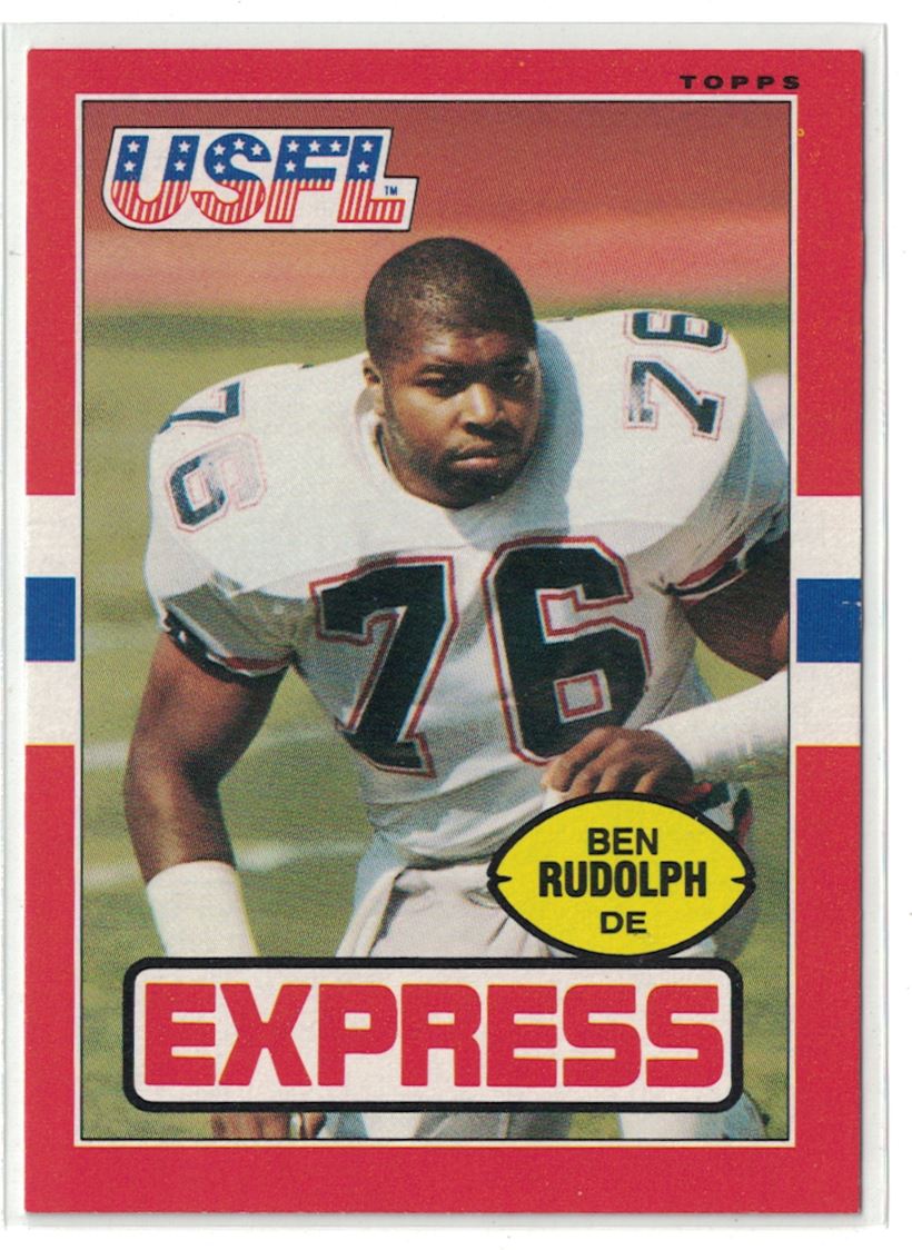 1985 Topps USFL Ben Rudolph Los Angeles Express #62 | eBay