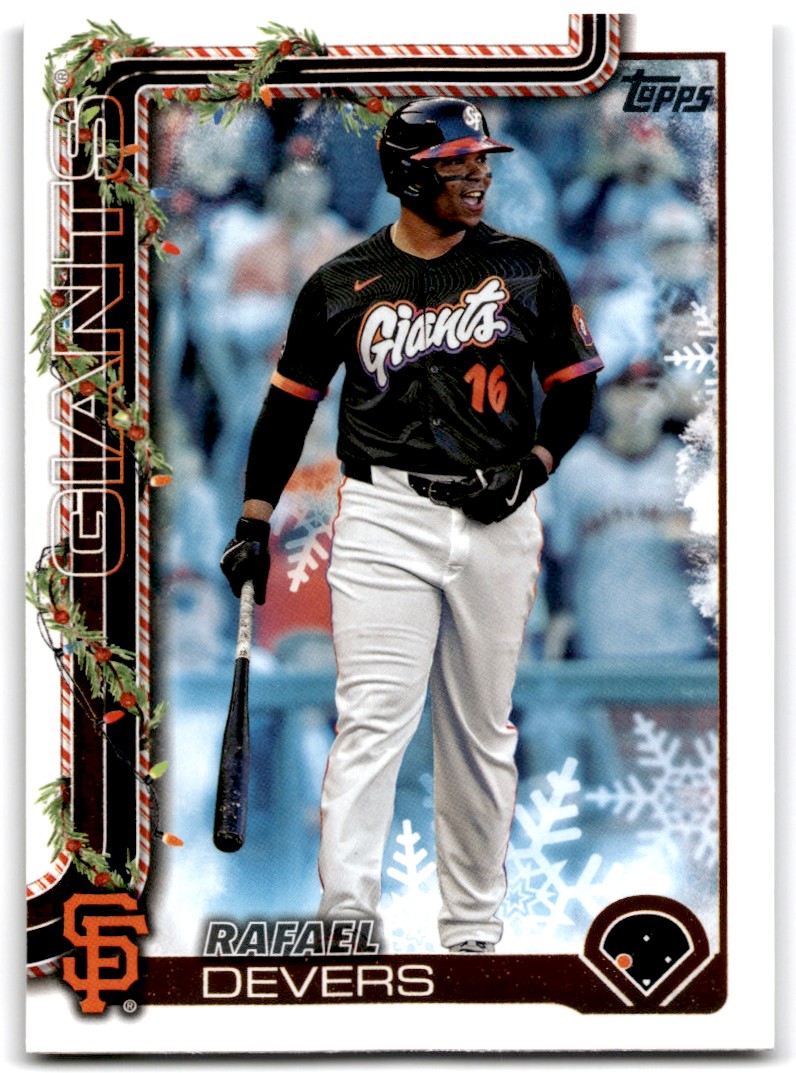 2025 Topps Holiday Rafael Devers San Francisco Giants #H190 | eBay