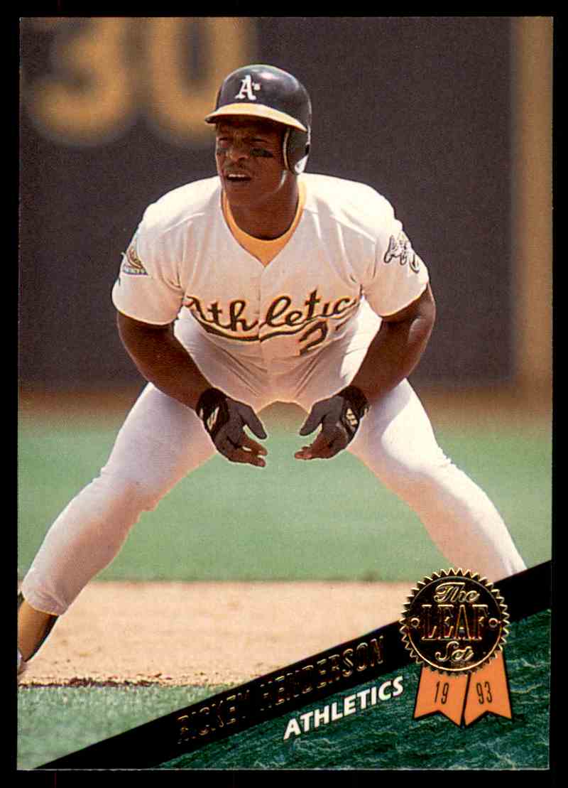 1993 Leaf Rickey Henderson #291