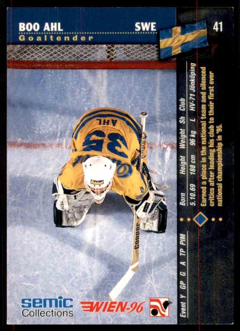 1996-97 Semic Hockey Boo AHL #41 card back image