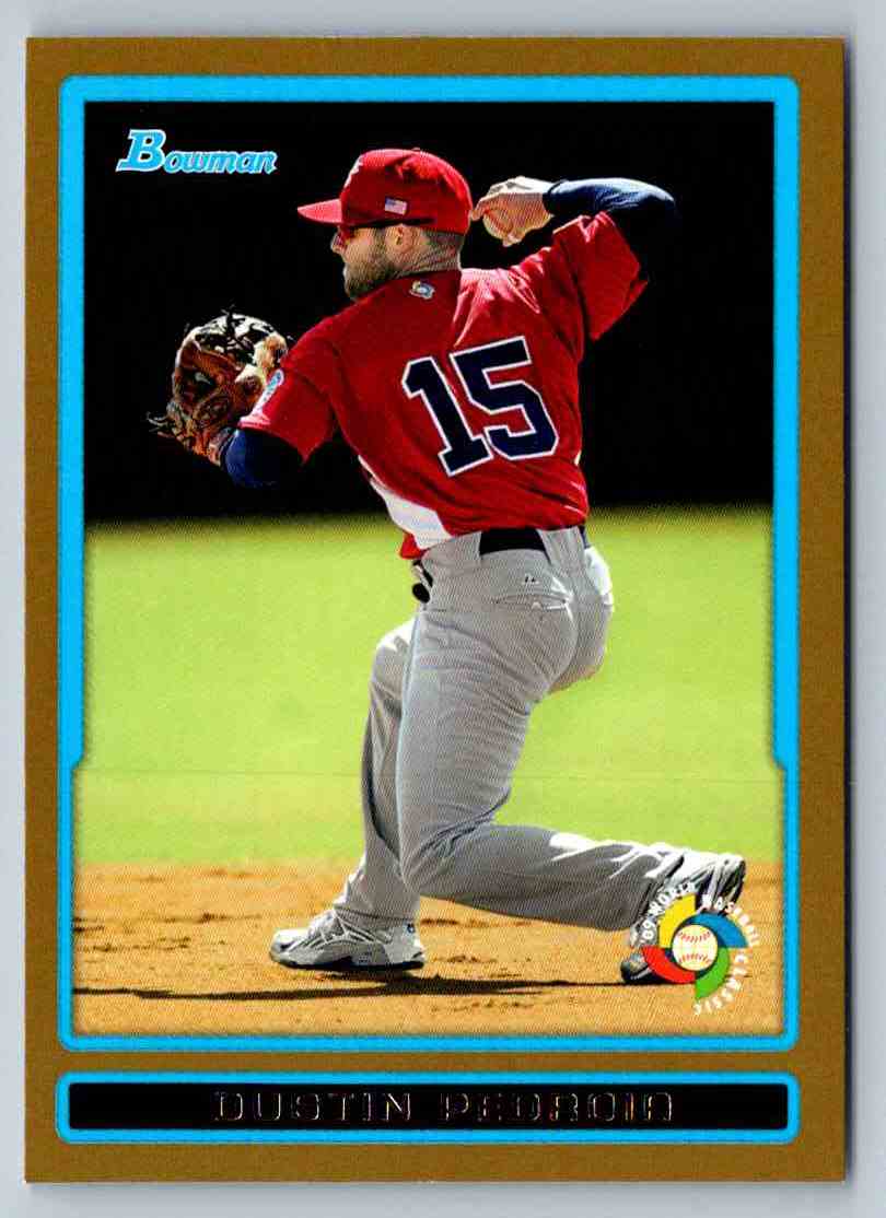 2009 Bowman Draft Picks & Prospects WBC Gold Dustin Pedroia #BDPW5
