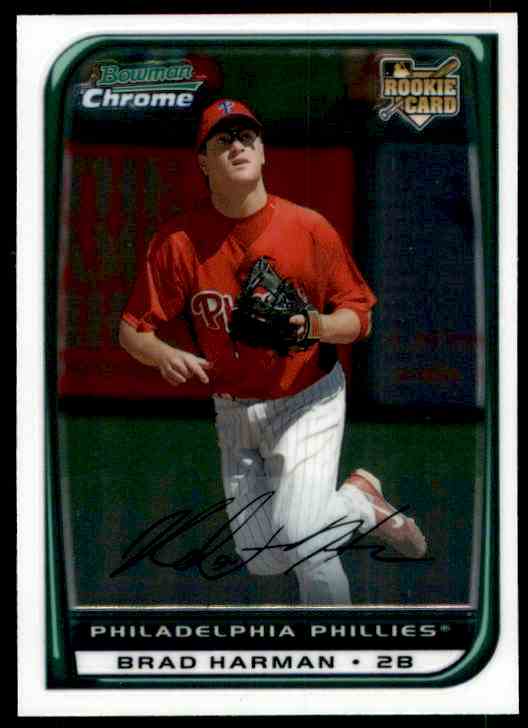 2008 Bowman Chrome Brad Harman RC #196