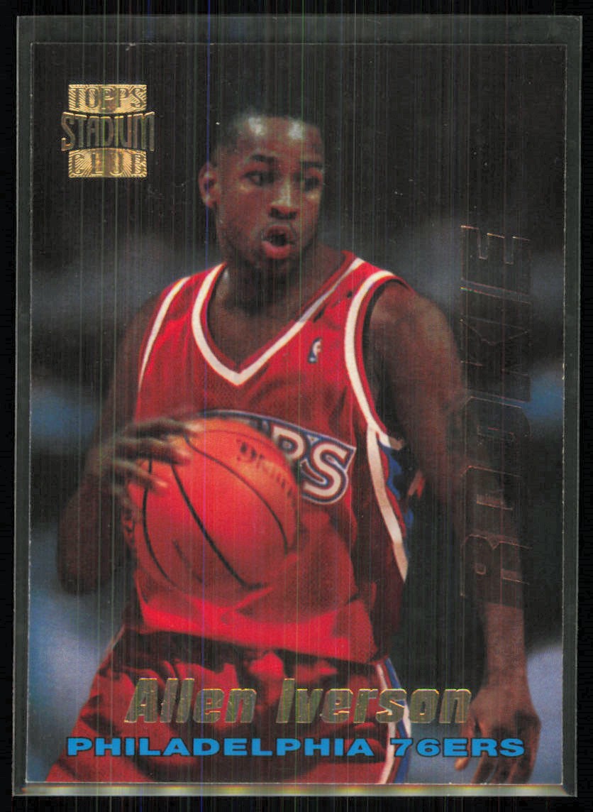 1996-97 Topps Stadium Club Allen Iverson Rookie Philadelphia 76ers