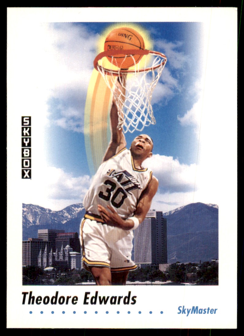 1991-92 SkyBox Blue Edwards #580