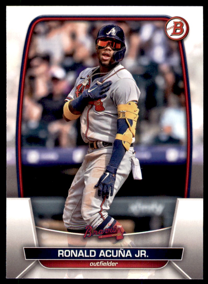 Ronald Acuna Jr. 2023 Bowman Card #92 Atlanta Braves | eBay Ronald Acuna Jr. 2023 Bowman Card #92 Atlanta Braves | eBay