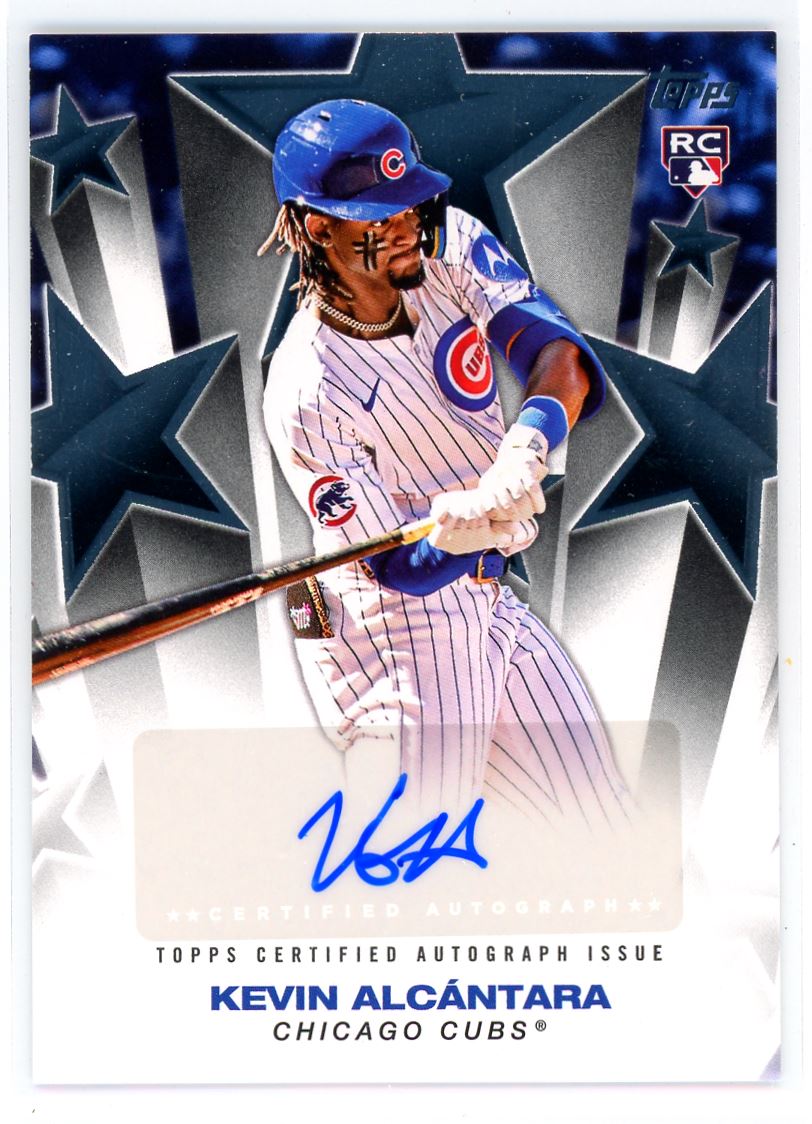 2025 Topps Update Baseball Stars Kevin Alcantara RC Auto Chicago