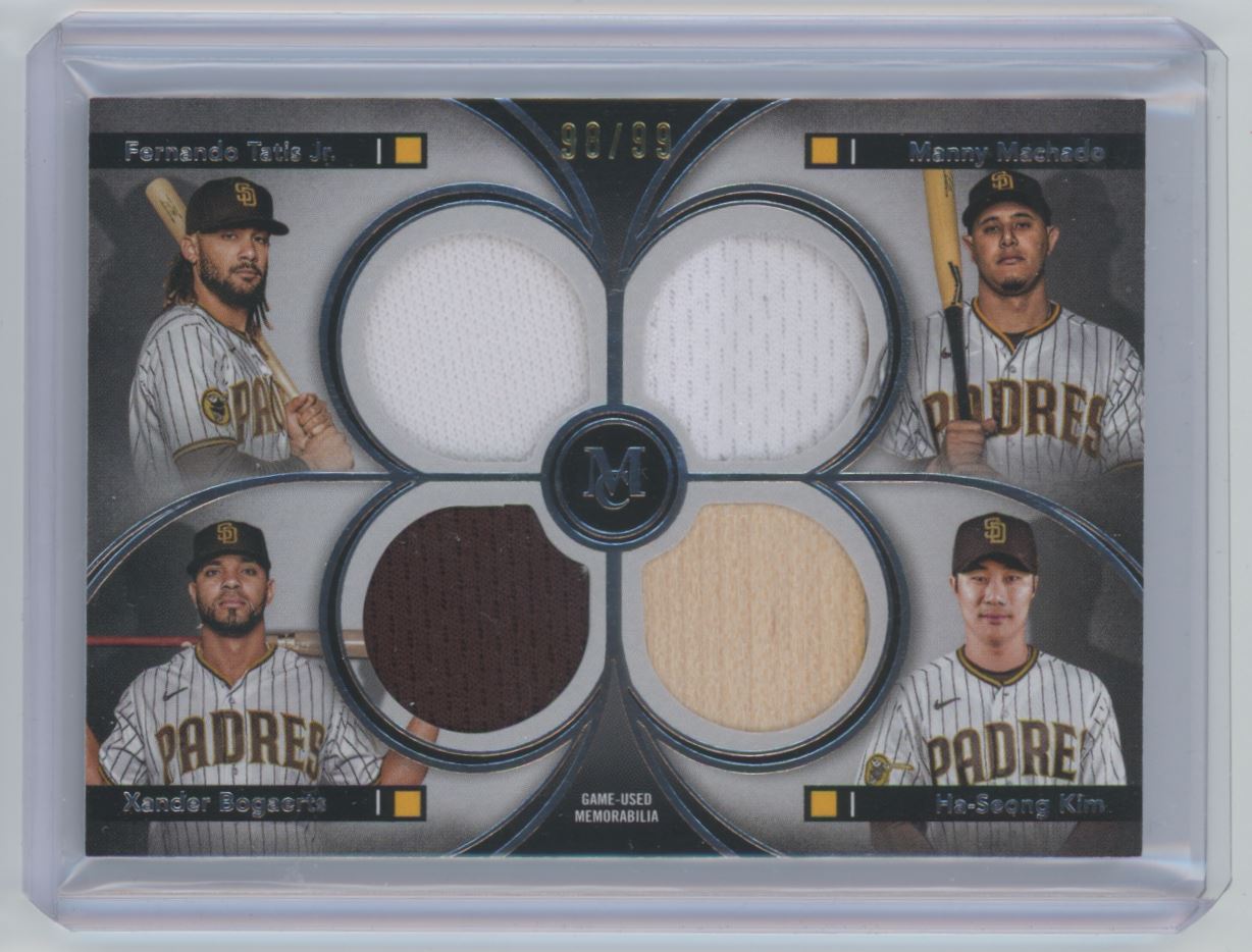 2024 TOPPS MUSEUM TATIS JR MACHADO BOGAERTS KIM /99 #FPQR-TMBK 