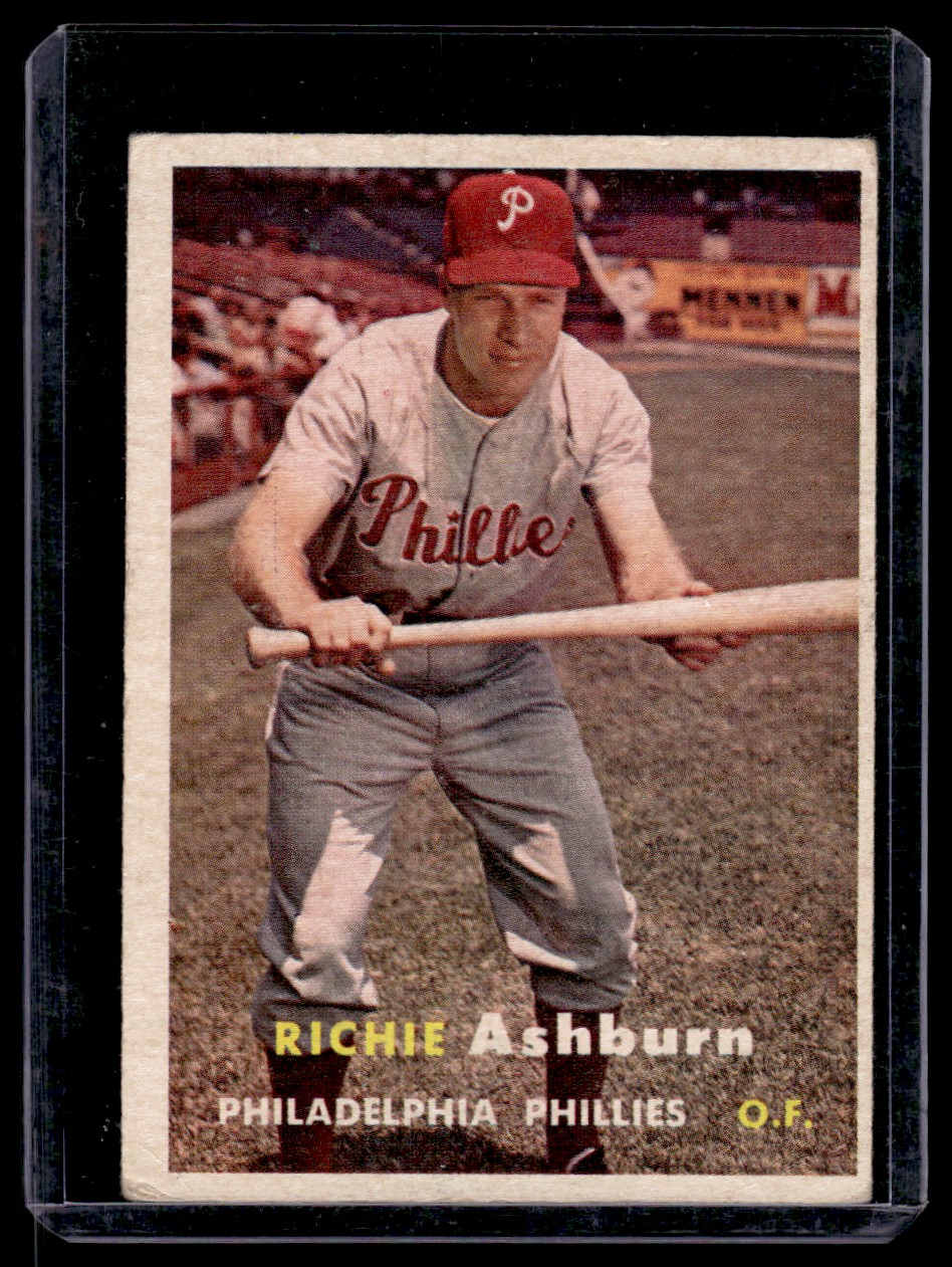 1957 Topps Richie Ashburn #70 card front image
