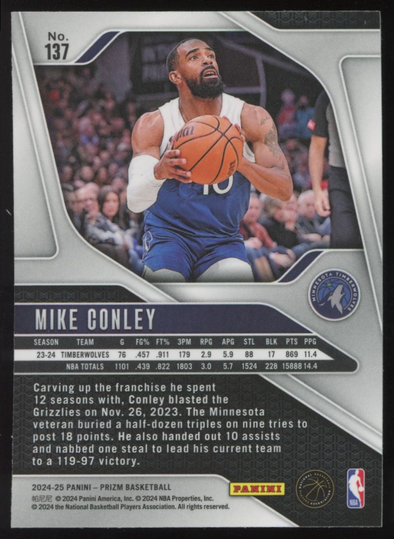 2009-10 SP SIGNATURE SIGNIFICANCE MIKE CONLEY #S-MC