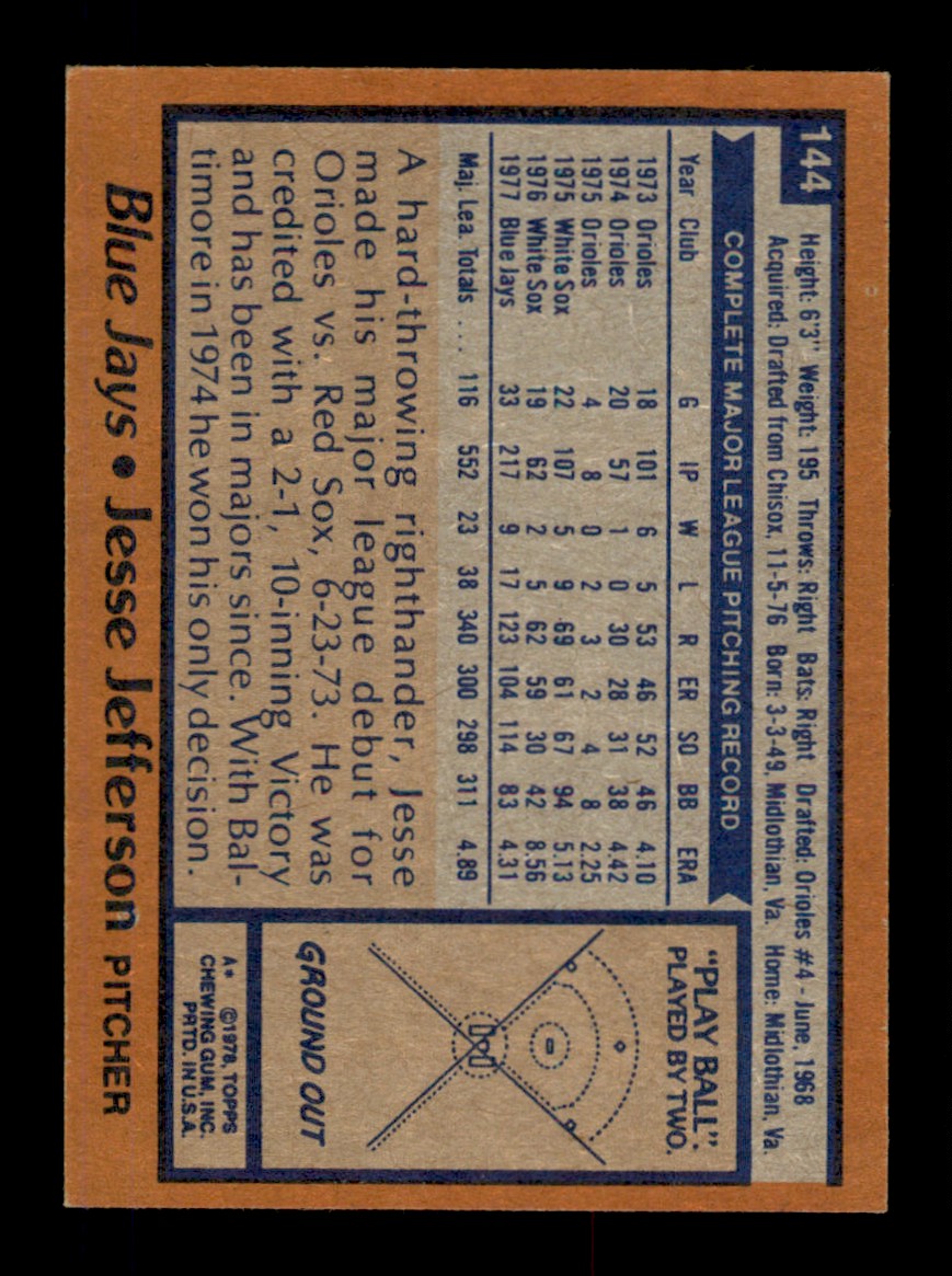 Topps Baseball #1-250 1978 - TÚ ELIGES - Completa tu conjunto - Imagen 288 de 499