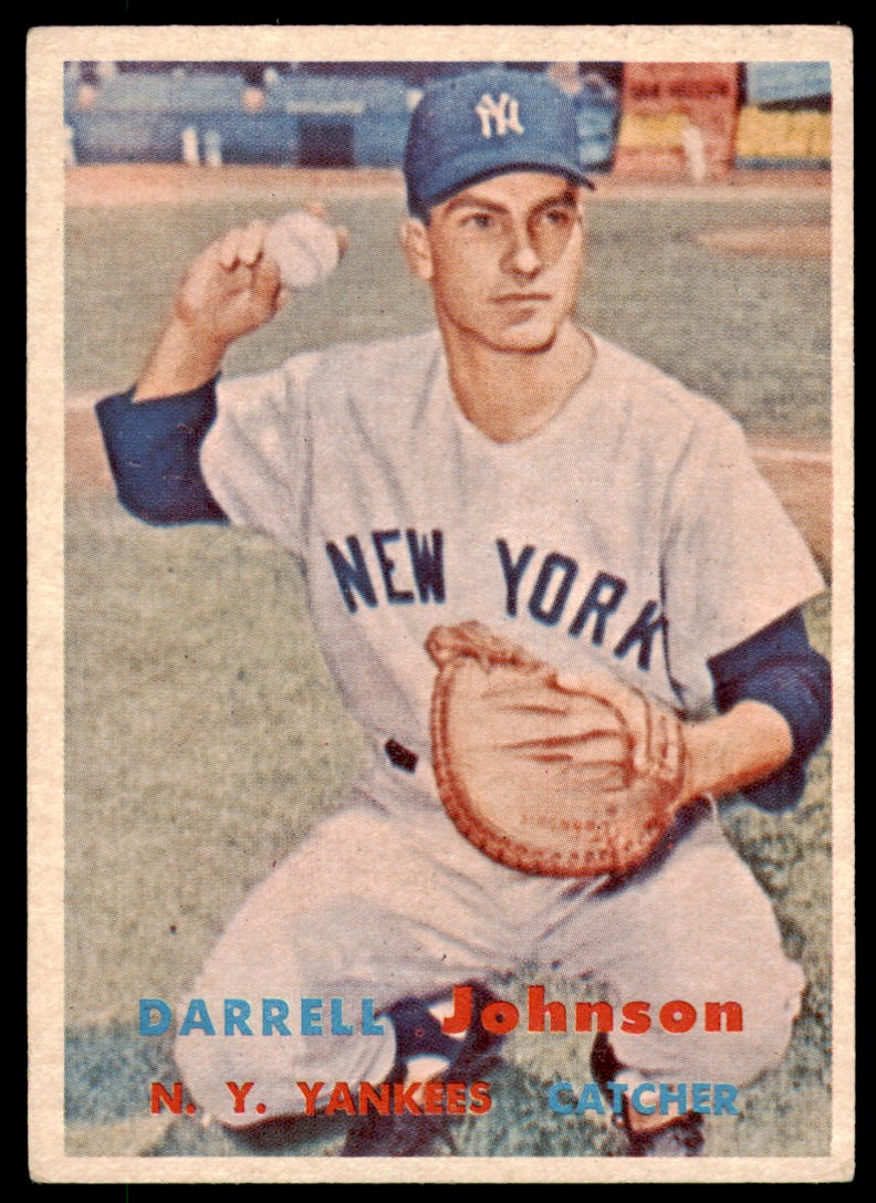 1957 Topps Darrell Johnson  VG-EX #306 card front image