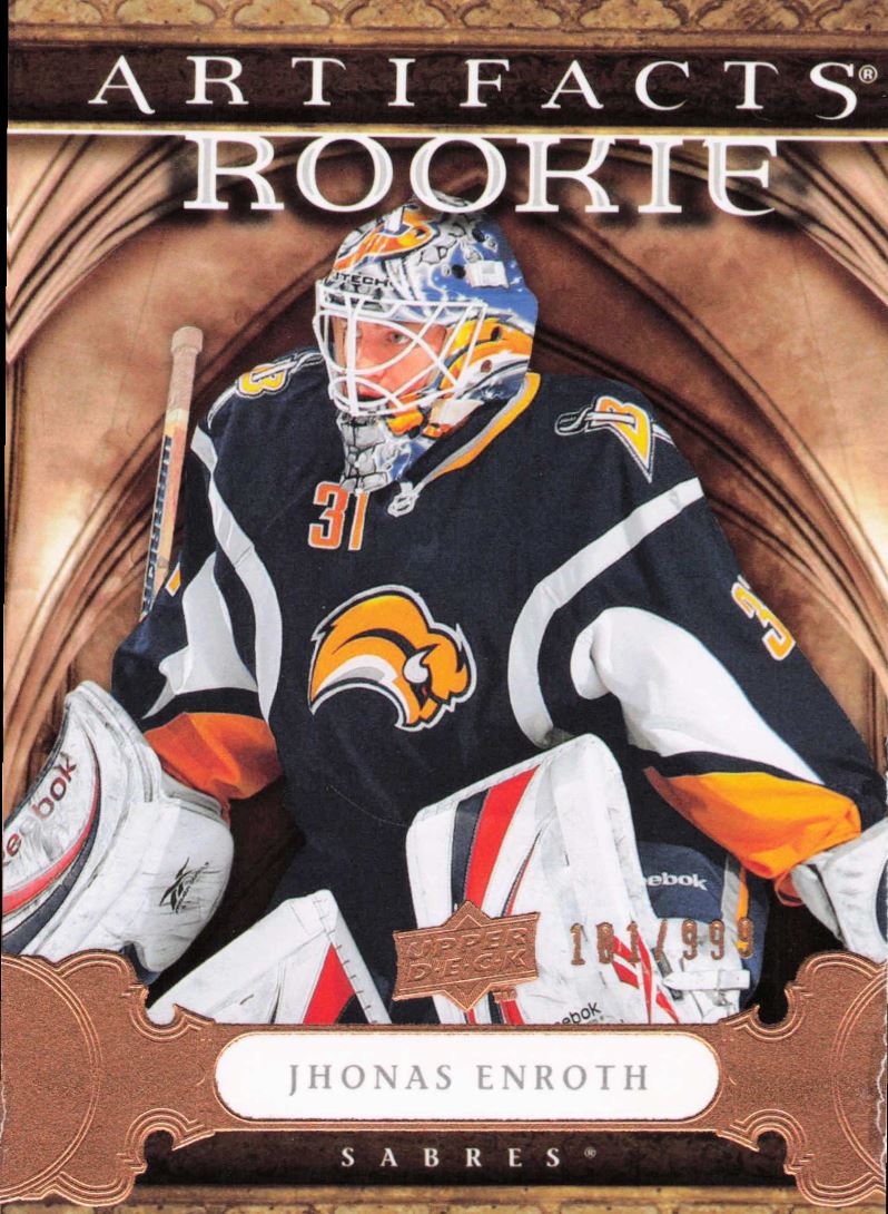 2009-10 Upper Deck Artifacts Gold Spectrum Jhonas Enroth #179