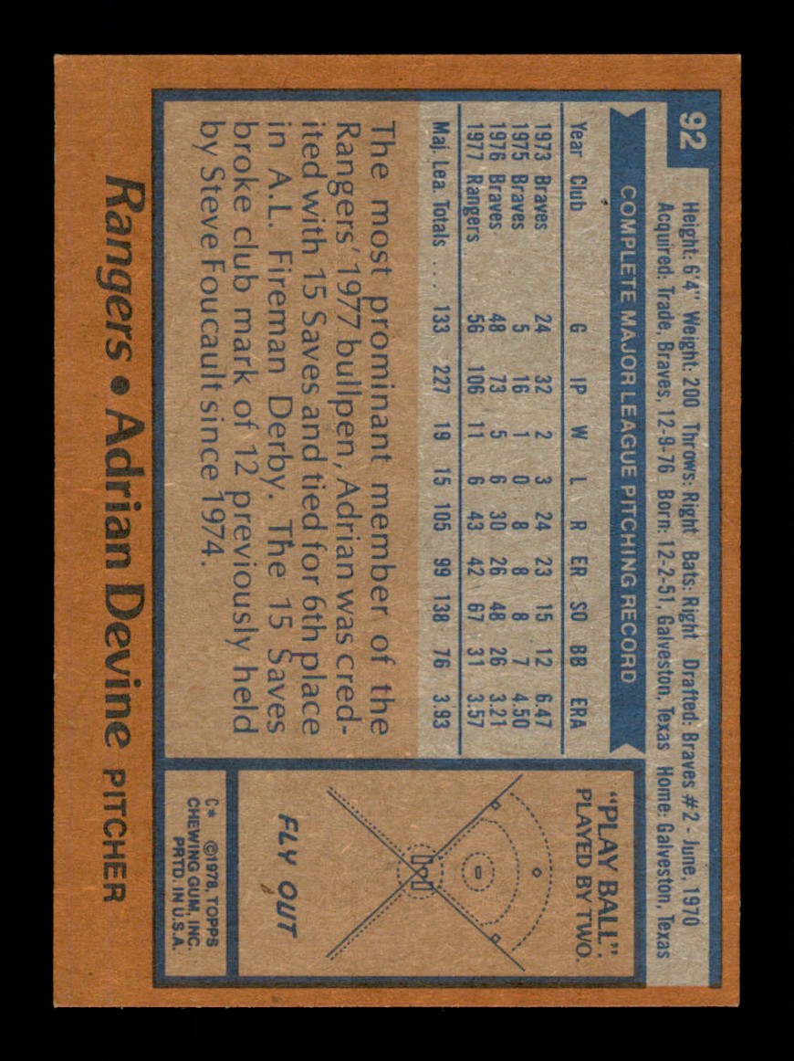 Topps Baseball #1-250 1978 - TÚ ELIGES - Completa tu conjunto - Imagen 184 de 499