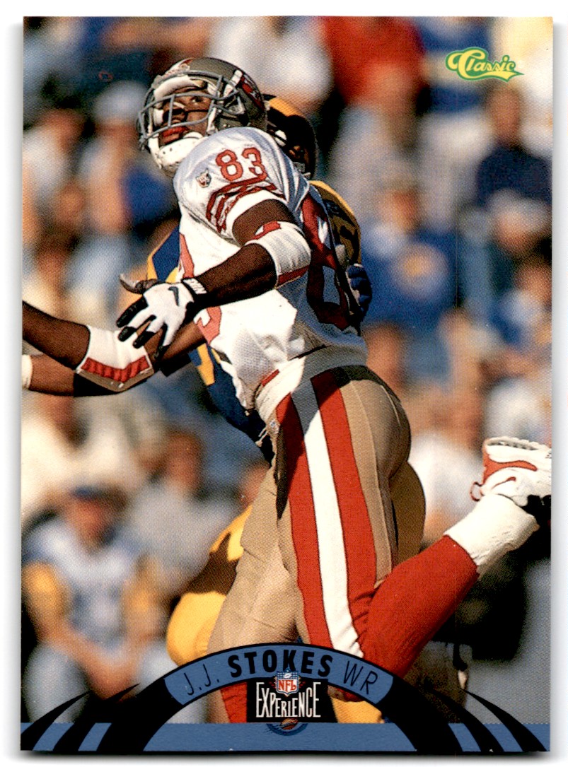 1995 Classic NFL Experience J.J. Stokes San Francisco 49ers #117