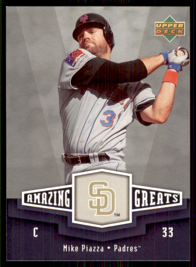 2006 Upper Deck Amazing Greats #AG-MP Mike Piazza San Diego Padres
