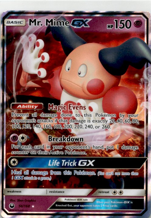 Pokemon Trading Card TCG Mr. Mime-GX #56 | eBay