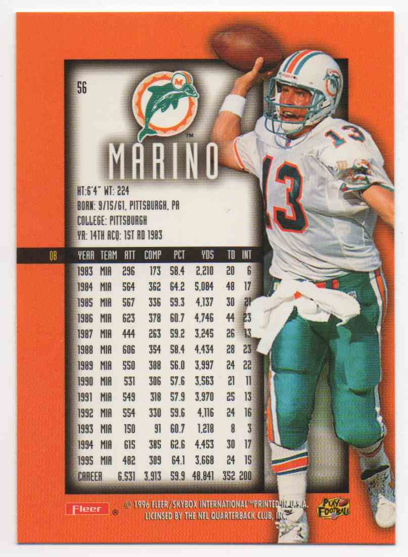 Dan Marino 1991 Pacific Football Card Graded Authenticated -   Norway