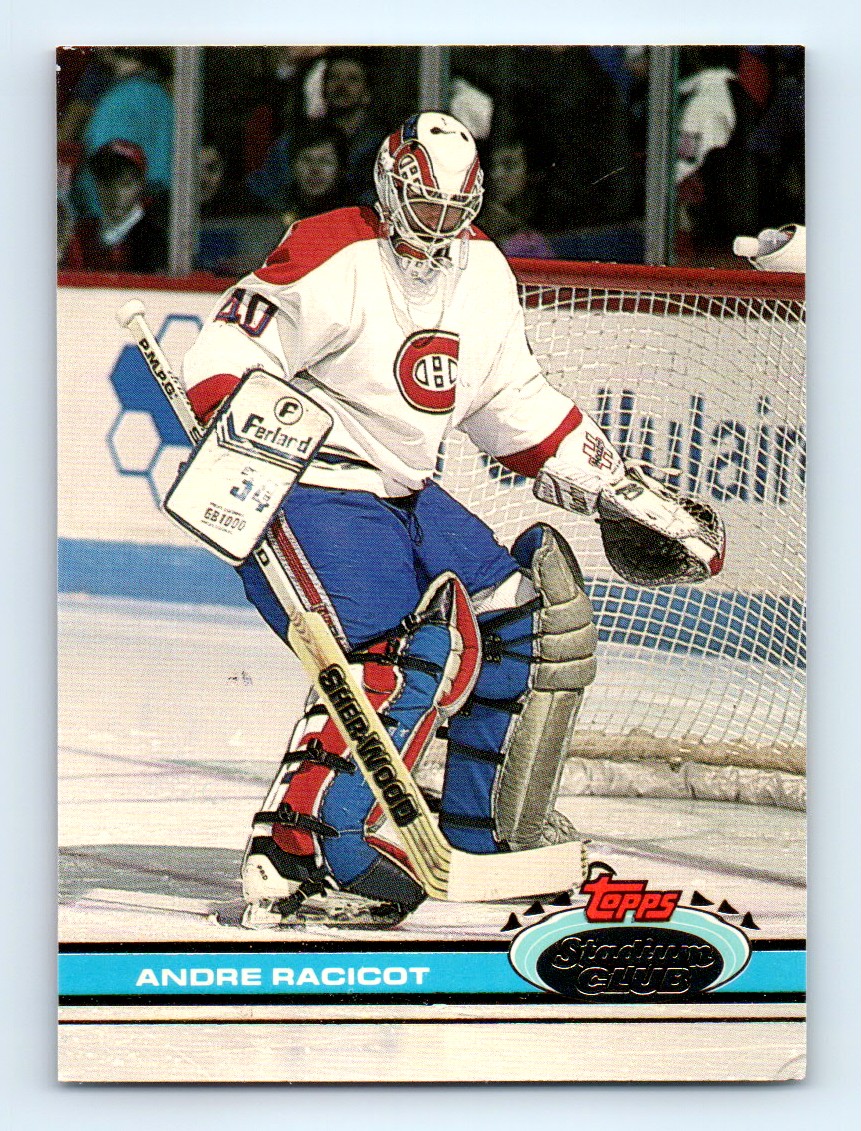 1991-92 Topps Stadium Club ANDRE RACICOT #377