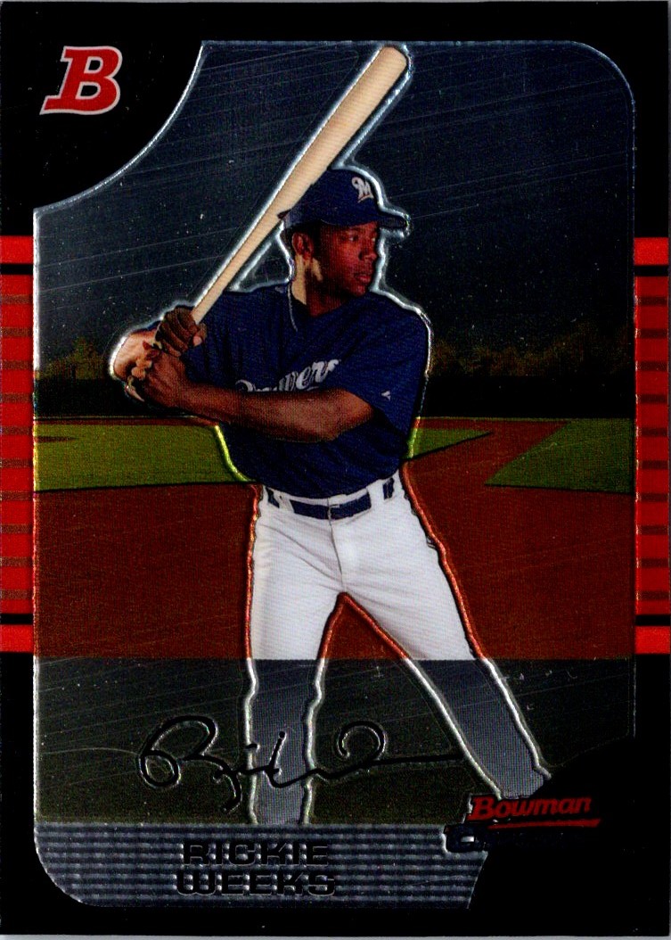 2005 Bowman Chrome Draft Picks & Prospects Rickie Weeks #BDP1 card front image