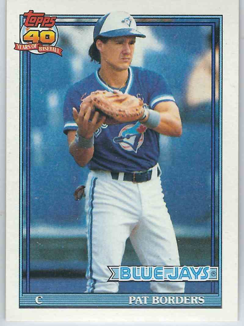 Baseball Card Pat Borders 1991 Topps # 49 NM//MT