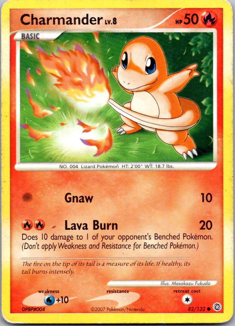 2007 Diamond &amp; Pearl Series Secret Wonders Charmander #82/132 