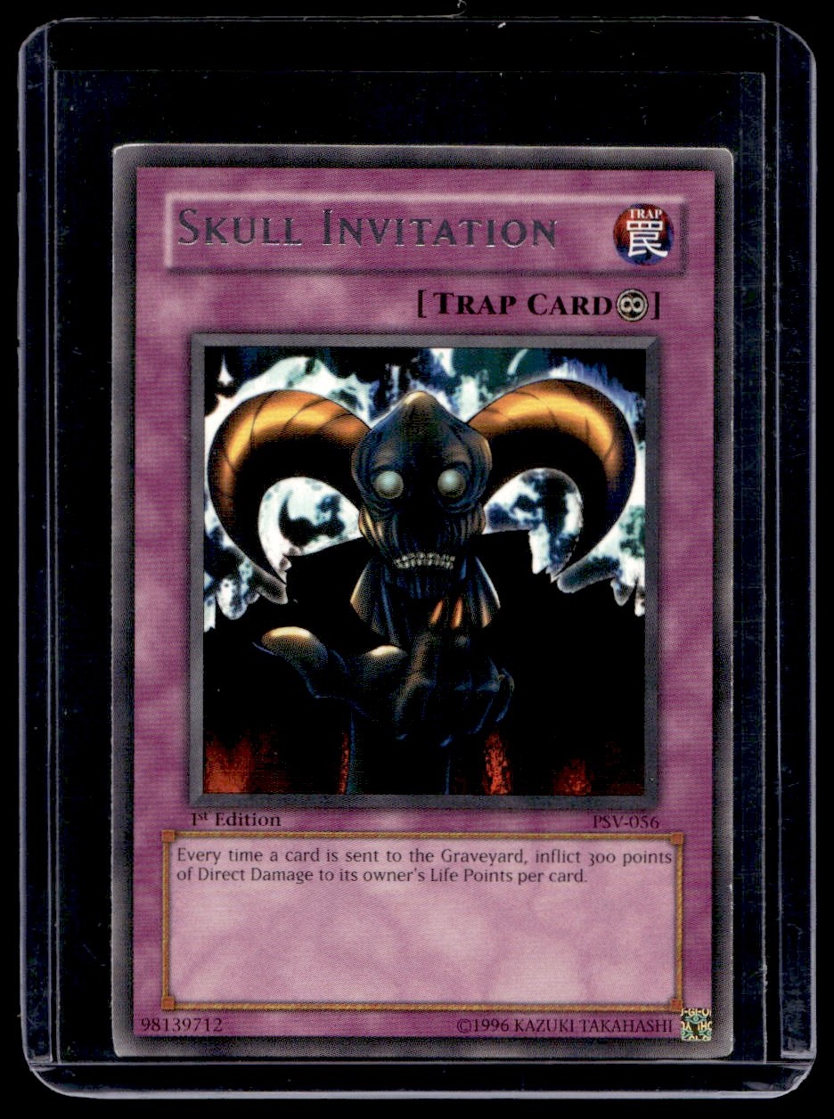 1996 Yu-Gi-Oh! 1st Edition Skull Invitation #PSV-056 | eBay