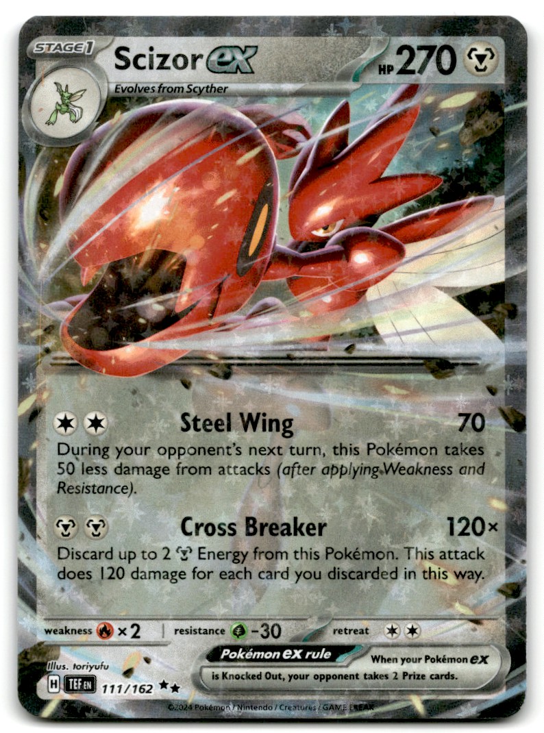 November iceroker Pokemon Trading Card TCG Scizor EX #111 Holo | eBay