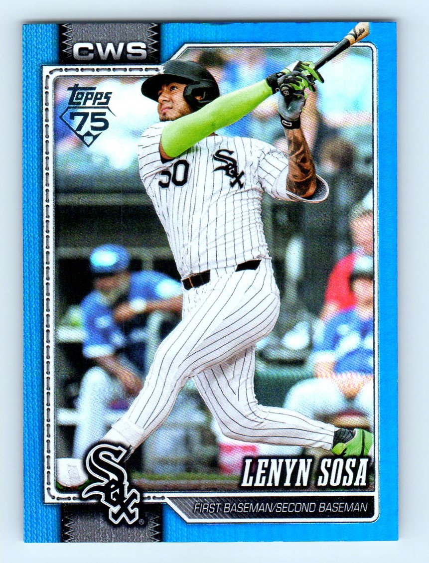 2026 Topps Series 1 Blue Foil Lenyn Sosa 062/150 Chicago White Sox