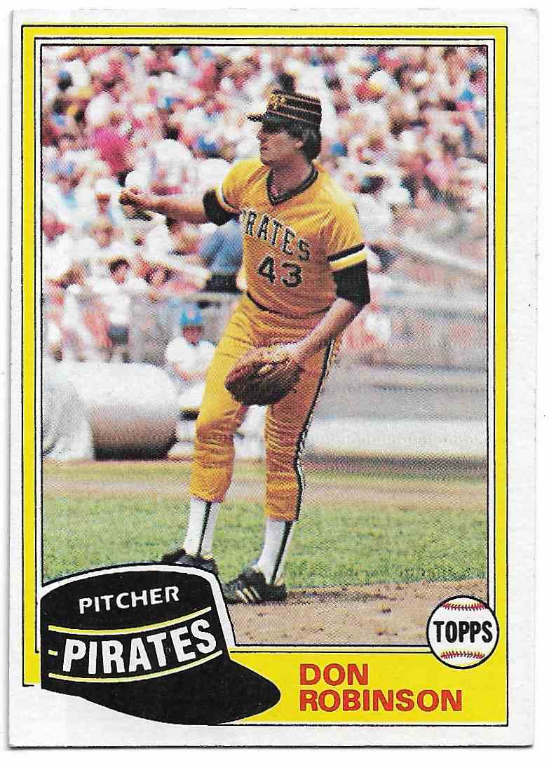 1981 Topps Don Robinson #168