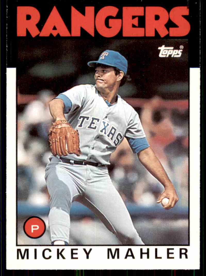 1986 Topps Traded Mickey Mahler B-3788 #68T