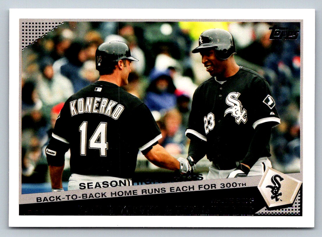 2009 Topps Updates & Highlights Paul Konerko/Jermaine Dye #UH36