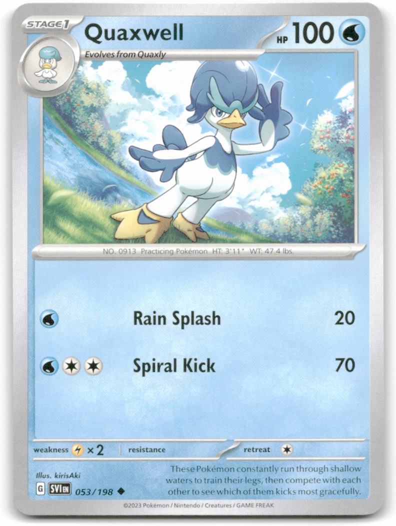 Pokemon Trading Card TCG Quaxwell #053 | eBay