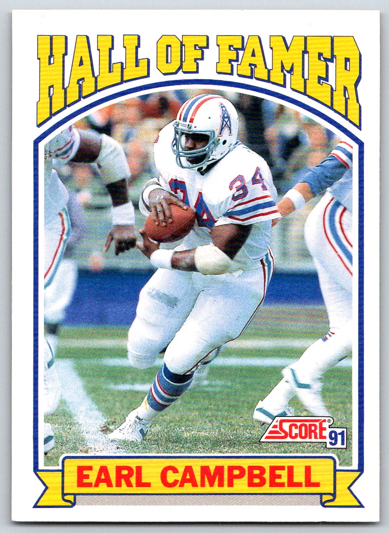 1991 Score EARL CAMPBELL #674 Houston Oilers Hall of Famer HOF | eBay