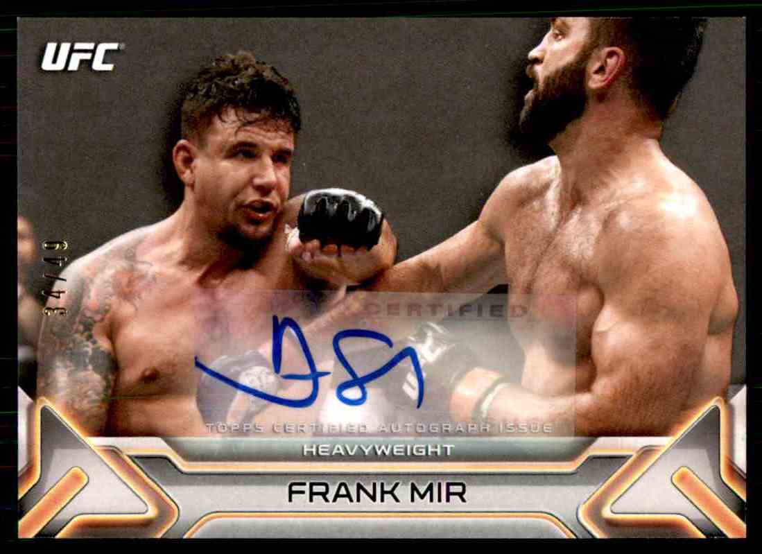 2016 Topps UFC Knockout Frank Mir on Kronozio