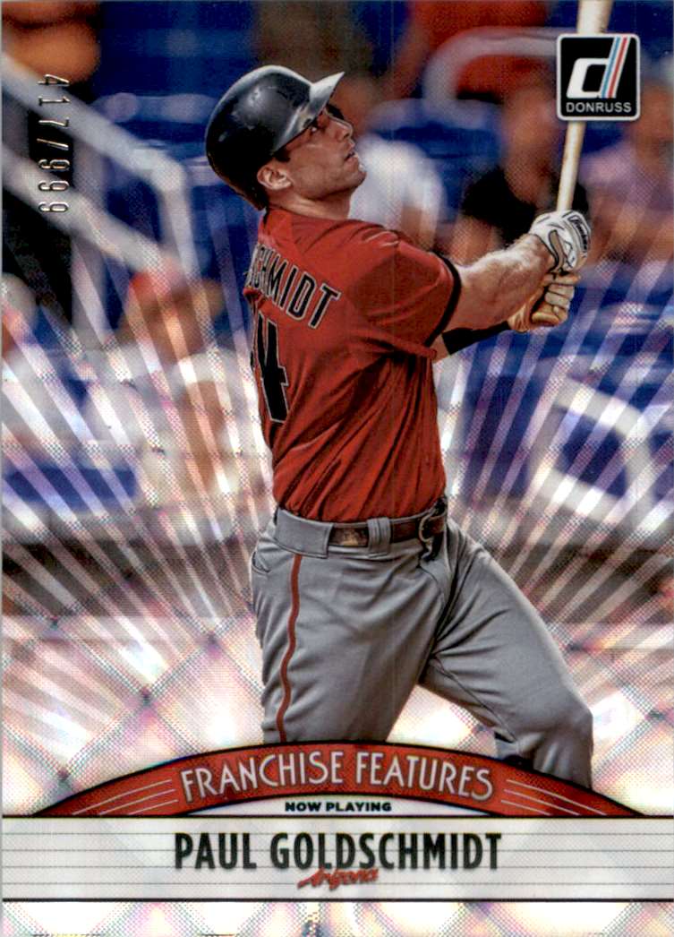 2019 Donruss Franchise Features Baseball Card Paul Goldschmidt/Peter Alonso #17 card front image