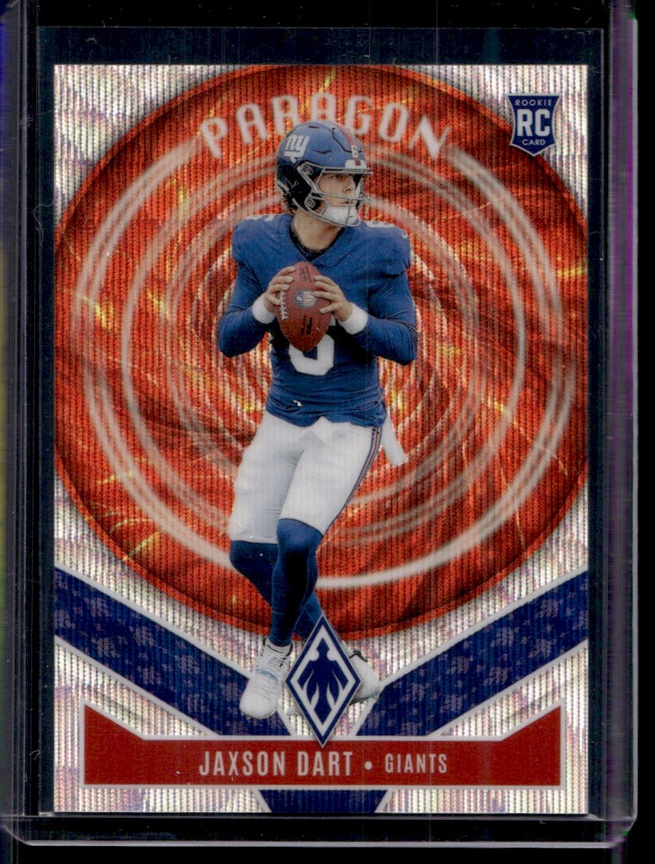 2025 Panini Phoenix Paragon Silver Wave Jaxson Dart RC 188/299 New