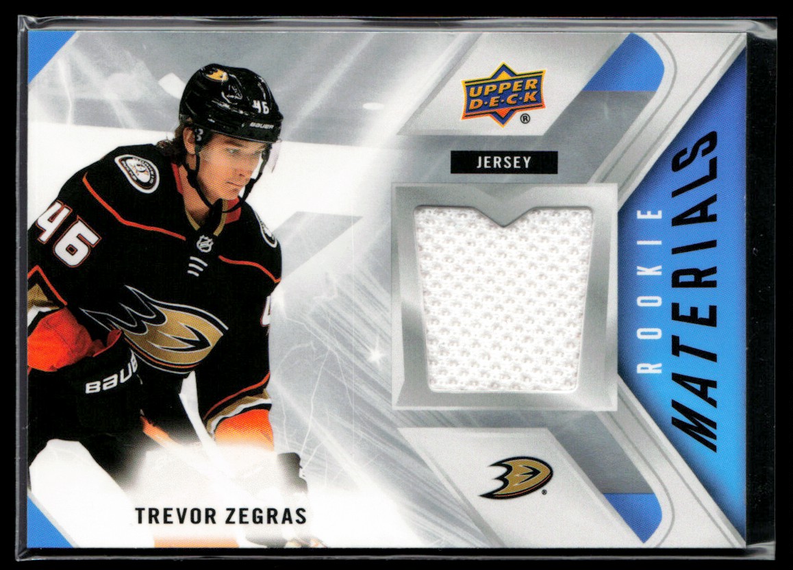 wzwz　カード 2021-22 Upper Deck Rookie Materials Trevor Zegras #RM-TZ | eBay