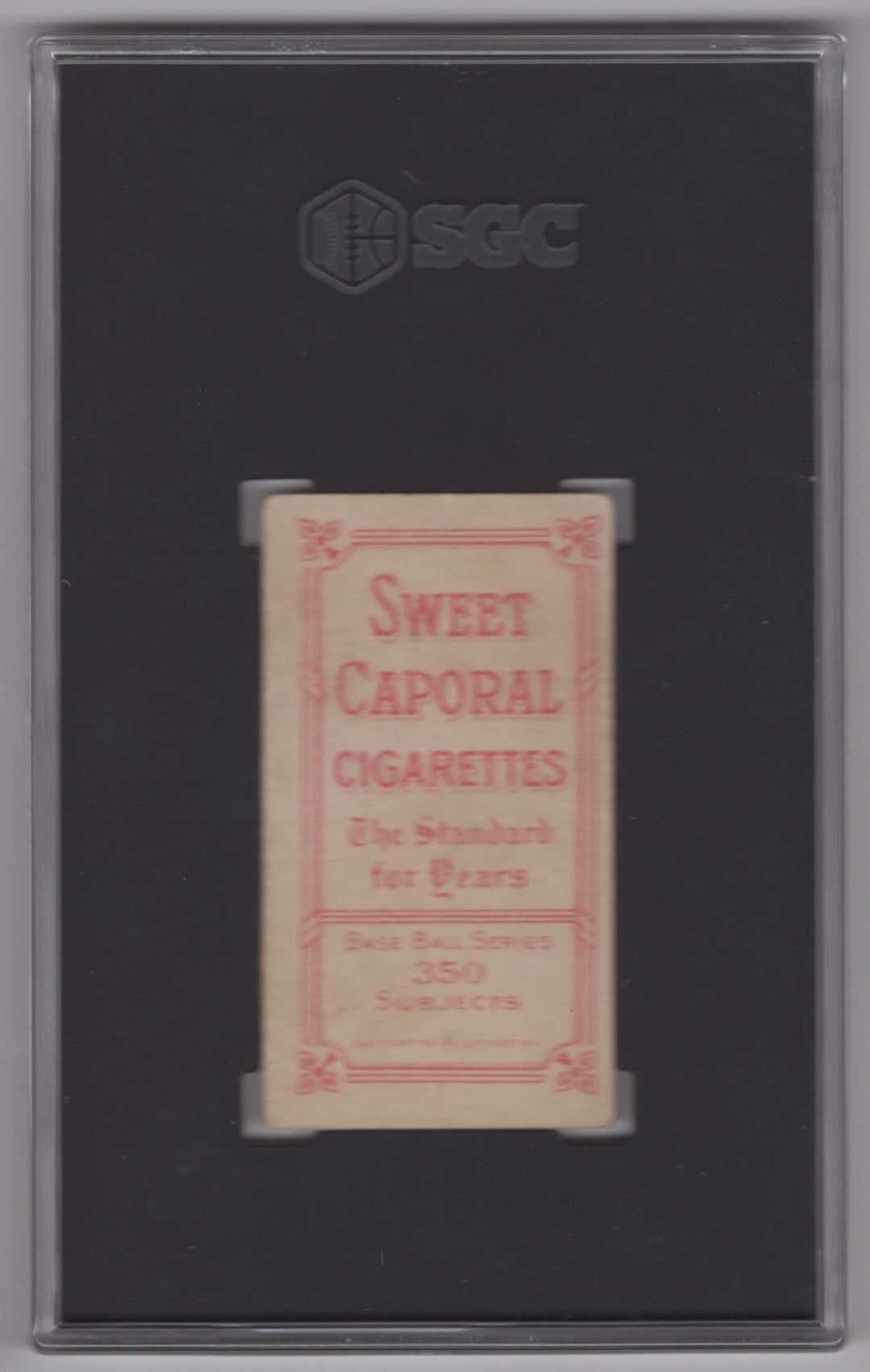 1910 Sweet Caporal White Border Ed Willetts card back image