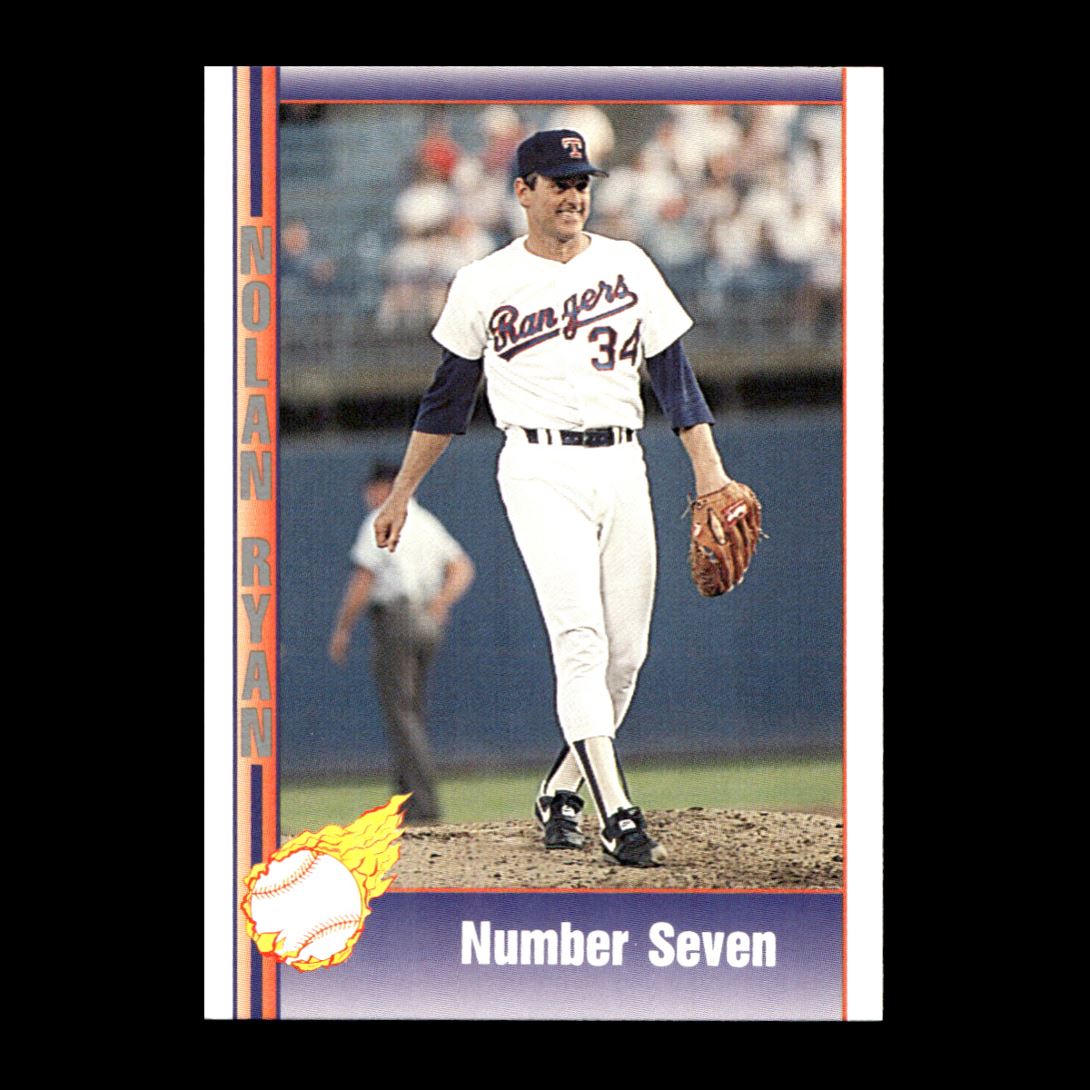 Nolan Ryan 1991 Pacific Number Seven Texas Rangers #187 R314A 65