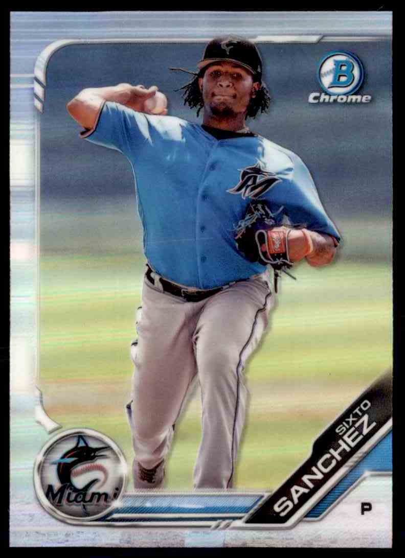 2019 Bowman Draft Chrome#BDC-89 Sixto Sanchez Miami Marlins Baseball Card