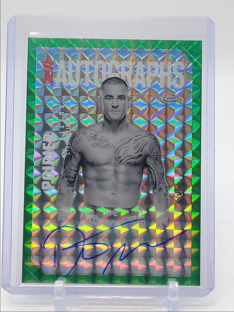 DUSTIN POIRIER 2025 TOPPS CHROME UFC OCTAGON LEGENDS GREEN