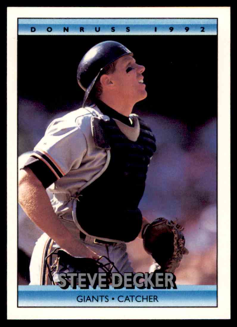 1992 Donruss Baseball Steve Decker #389